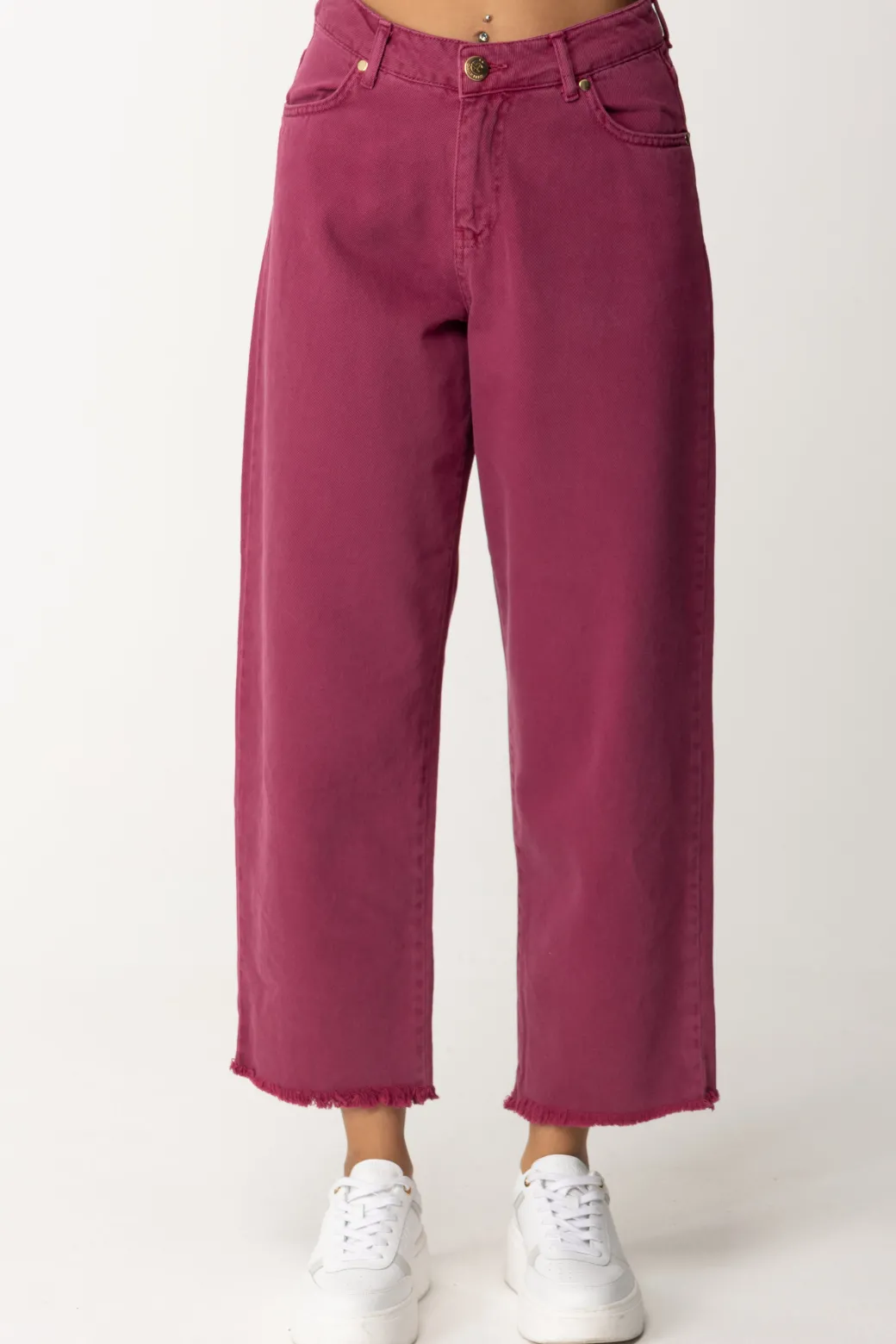 Gaëlle Paris Jeans CropBORDEAUX