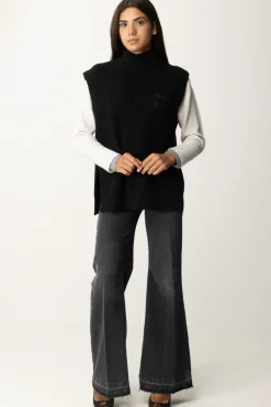 Gaëlle Paris Maglione SmanicatoNERO