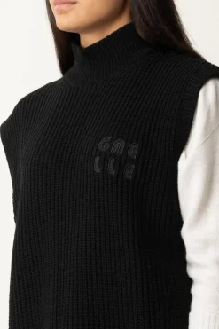 Gaëlle Paris Maglione SmanicatoNERO