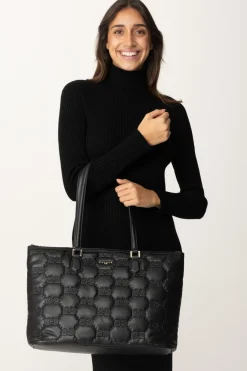 Gaëlle Paris Maxi Shopper TrapuntataNERO