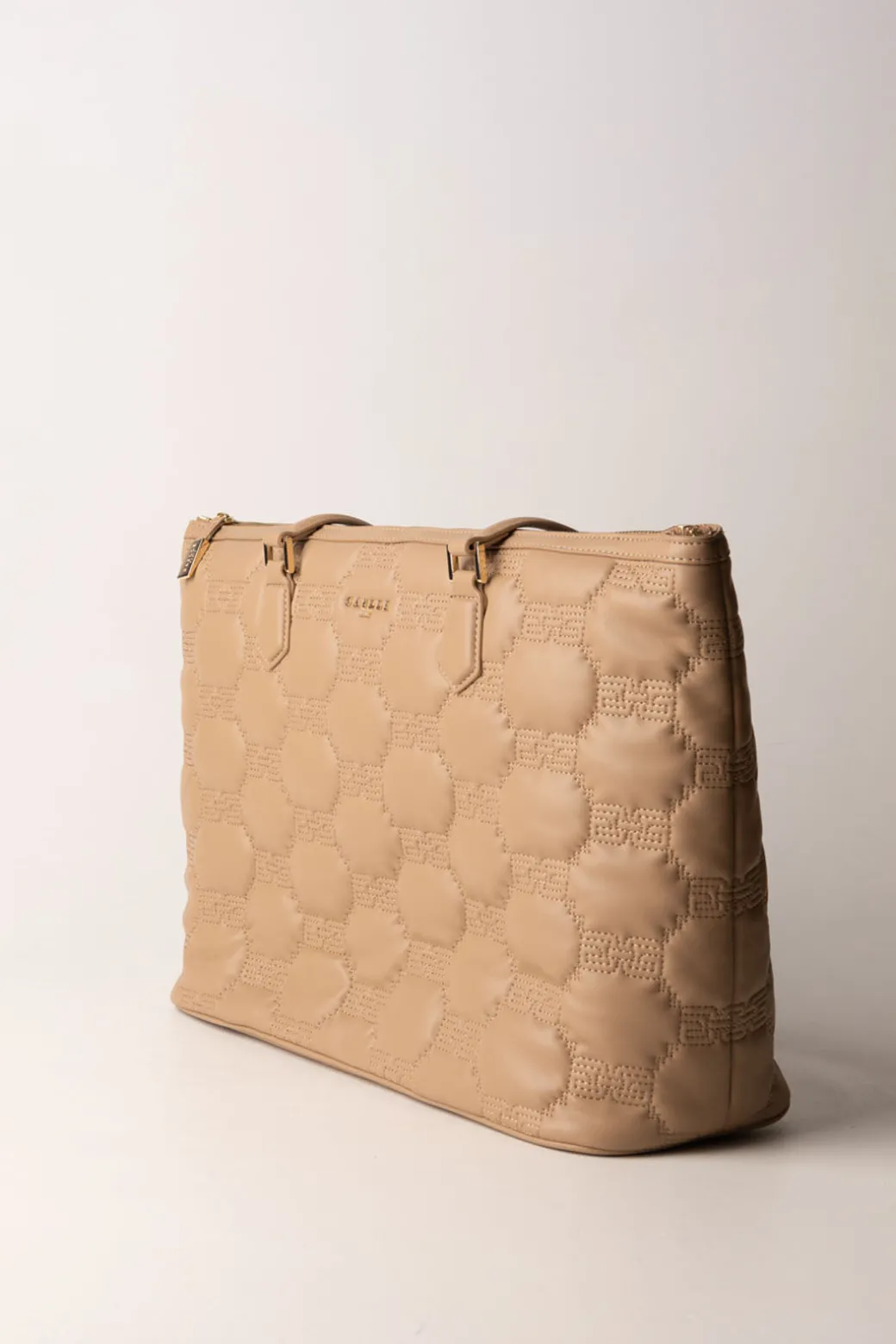 Gaëlle Paris Maxi Shopper TrapuntataCAMMELLO