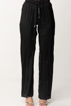 Gaëlle Paris Pantaloni PlissettatiNERO