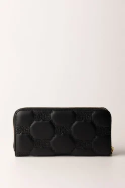 Gaëlle Paris Portafogli Zip Around LogatoNERO