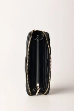 Gaëlle Paris Portafogli Zip Around LogatoNERO