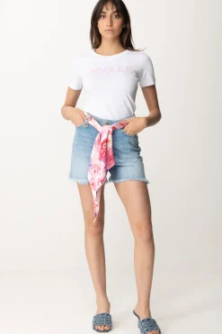 Gaëlle Paris T-shirt con Logo Di PerlineBIANCO