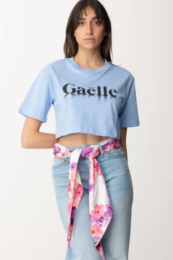Gaëlle Paris T-shirt con StampaCELESTE