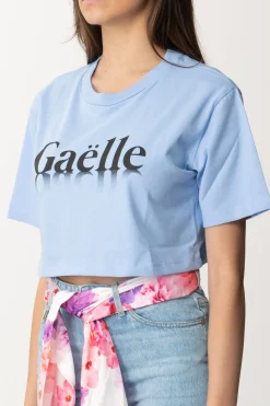Gaëlle Paris T-shirt con StampaCELESTE