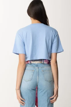 Gaëlle Paris T-shirt con StampaCELESTE