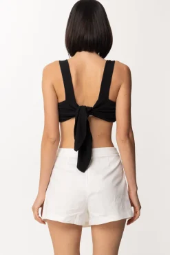 Gina Micro Top a Incrocio con Fiocco Sul RetroNERO