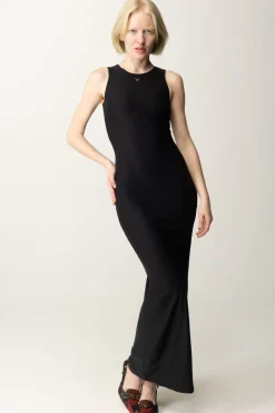 Guess Abito Lungo con Placchetta LogoJET BLACK A996