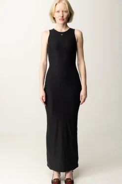 Guess Abito Lungo con Placchetta LogoJET BLACK A996