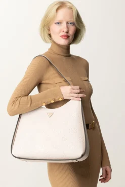 Guess Borsa a Mano Large Hobo KeandraSTONE LOGO