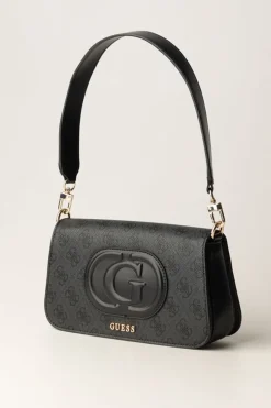 Guess Borsa a Spalla Mietta con TracollaCOAL LOGO/BLACK