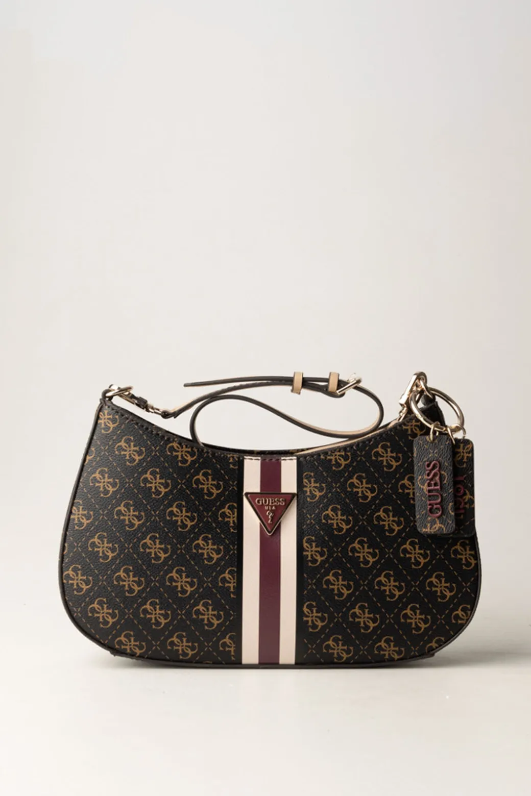 Guess Borsa a Spalla Noelle Top ZipBROWN LOGO