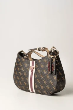 Guess Borsa a Spalla Noelle Top ZipBROWN LOGO