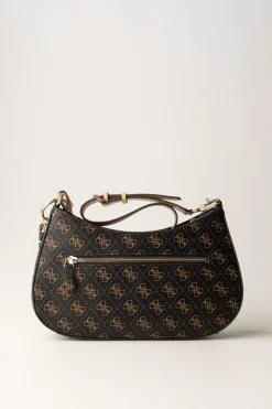 Guess Borsa a Spalla Noelle Top ZipBROWN LOGO