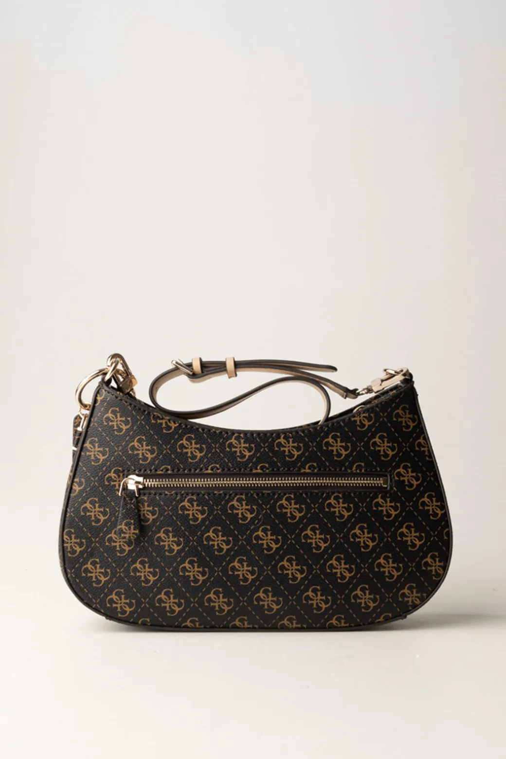 Guess Borsa a Spalla Noelle Top ZipBROWN LOGO