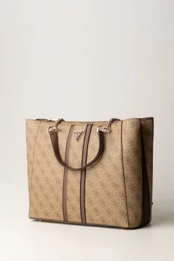 Guess Borsa Shopper NoreenLATTE LOGO/BROWN
