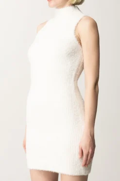 Guess Mini Abito In Maglia SmanicatoDOVE WHITE