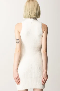 Guess Mini Abito In Maglia SmanicatoDOVE WHITE