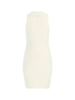 Guess Mini Abito In Maglia SmanicatoDOVE WHITE