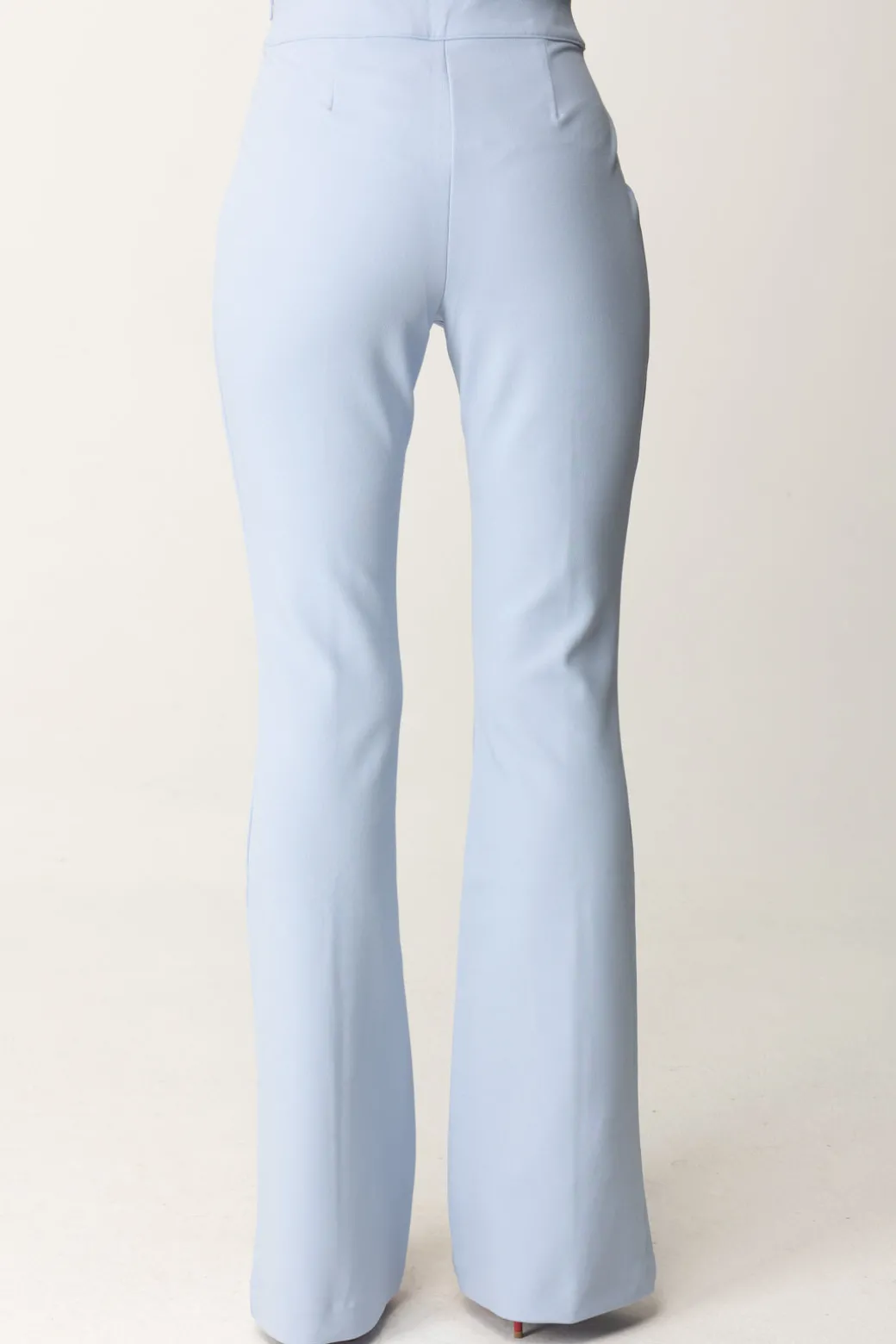 Guess Pantaloni Flared Evelina con PipingLIGHT BLUE LUXE