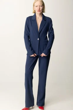 Guess Pantaloni Vita Alta ZoeMAGICIAN BLUE