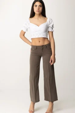 Guess Pantaloni Wide LegGENERAL BROWN