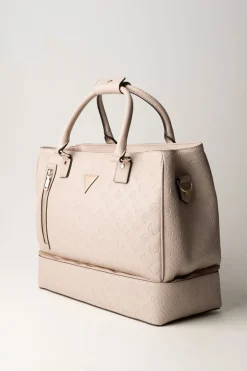 Guess Shopper Tote Wilder con Zip Sul FondoROSEWOOD