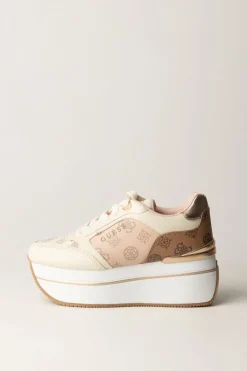 Guess Sneakers con Inserti Logati e PlatformMAUVE