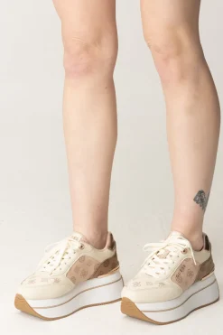 Guess Sneakers con Inserti Logati e PlatformMAUVE