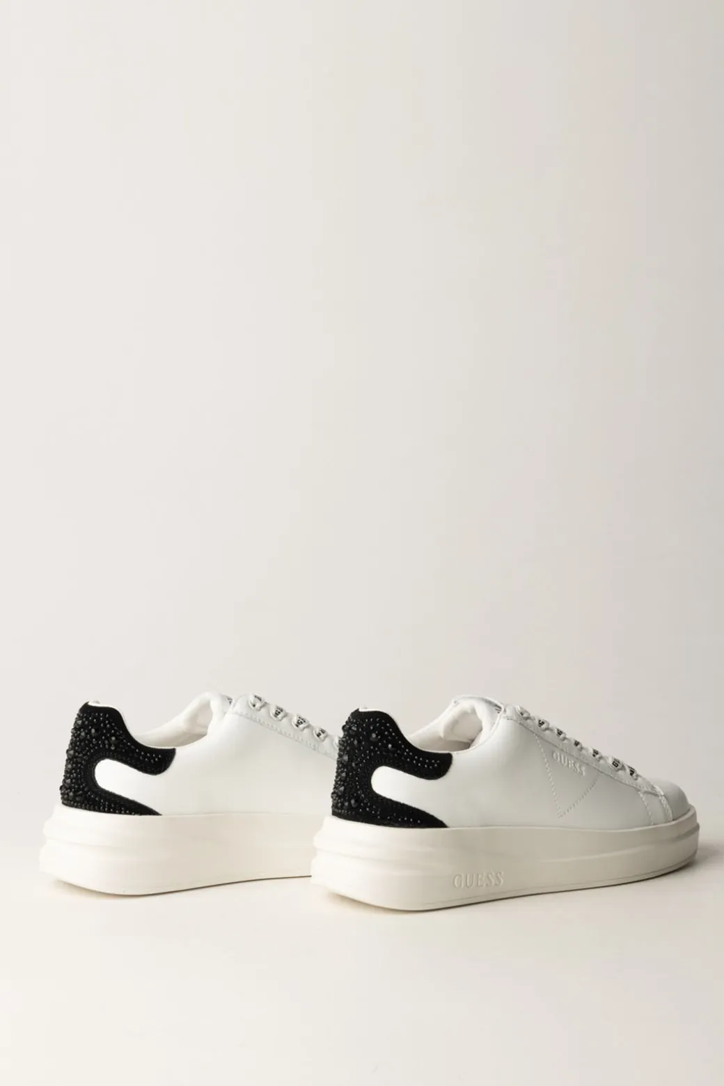 Guess Sneakers Elbina con StrassWHITE BLACK