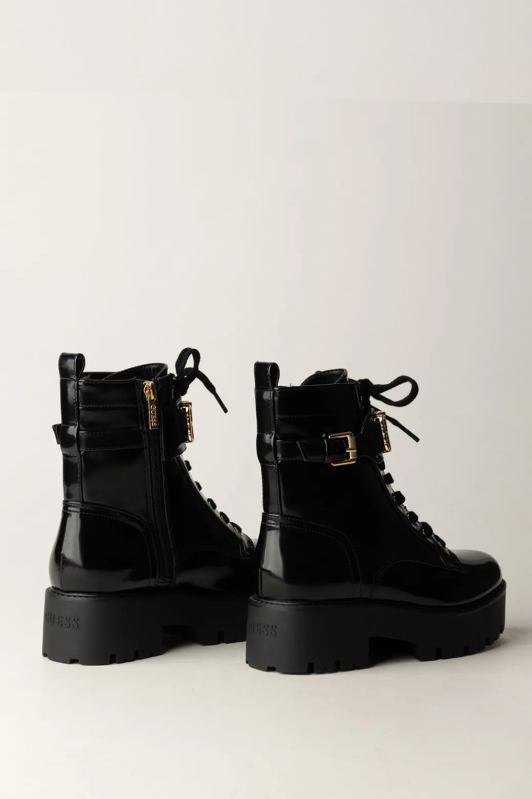 Guess Stivaletti Vaires Effetto VerniceBLACK