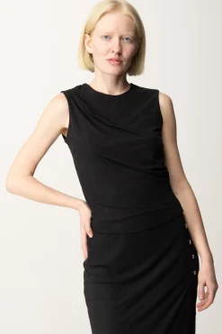 Guess Top Elis con DrappeggioJET BLACK A996