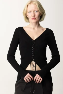 Guess Top Selene a CorsettoJET BLACK A996