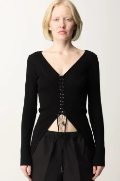 Guess Top Selene a CorsettoJET BLACK A996