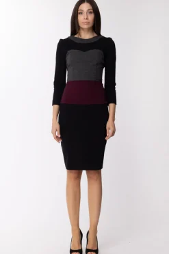 Imperial Abito Longuette TricolorNERO