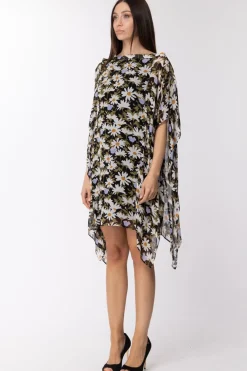 Jucca Abito Monospalla con Fantasia MargheriteNERO