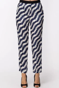 Jucca Jucca: Panatalone In Viscosa Stmapata con Elastico In VitaBLU