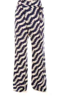 Jucca Jucca: Pantalone a Portafogli In Viscosa StampataBLU