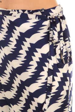 Jucca Jucca: Pantalone a Portafogli In Viscosa StampataBLU