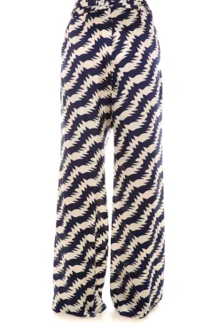 Jucca Jucca: Pantalone a Portafogli In Viscosa StampataBLU