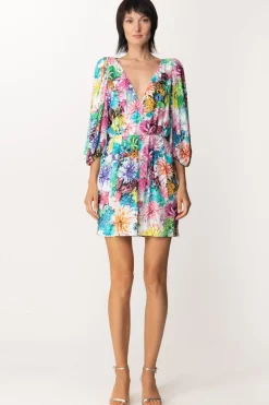 Just Cavalli Abito con Stampa FlorealeMULTICOLOR VARIANT