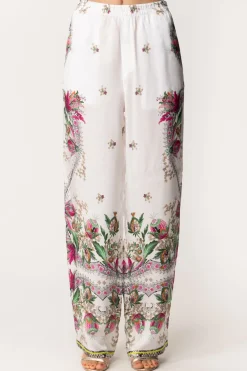 Just Cavalli Pantaloni Fluidi con StampaWHITE VARIANT