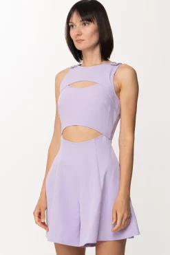 Just Cavalli Tuta Corta Svasata con Cut-outPASTEL LILIAC