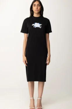 Karl Lagerfeld Abito Maxi T-shirt con StampaBLACK