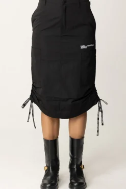 Karl Lagerfeld Gonna Utility con Lacci LogatiBLACK