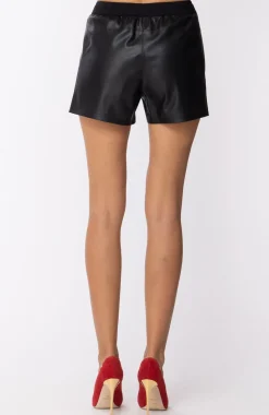 Karl Lagerfeld Shorts Jogging In SimilpelleBLACK