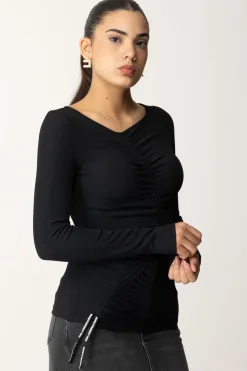 Karl Lagerfeld Top con ArricciaturaBLACK