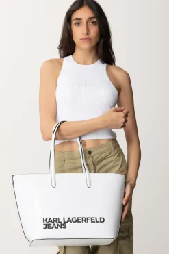 Karl Lagerfeld Tote Bag con LogoWHITE